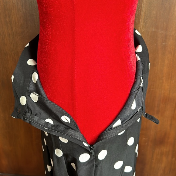 Vintage Silk Polka Dot Skirt 4 - Picture 8 of 11